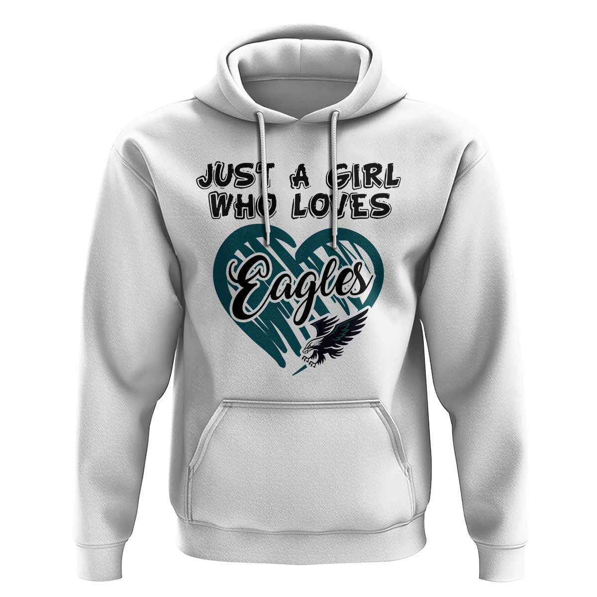 A Girl Who Loves Eagle Hoodie