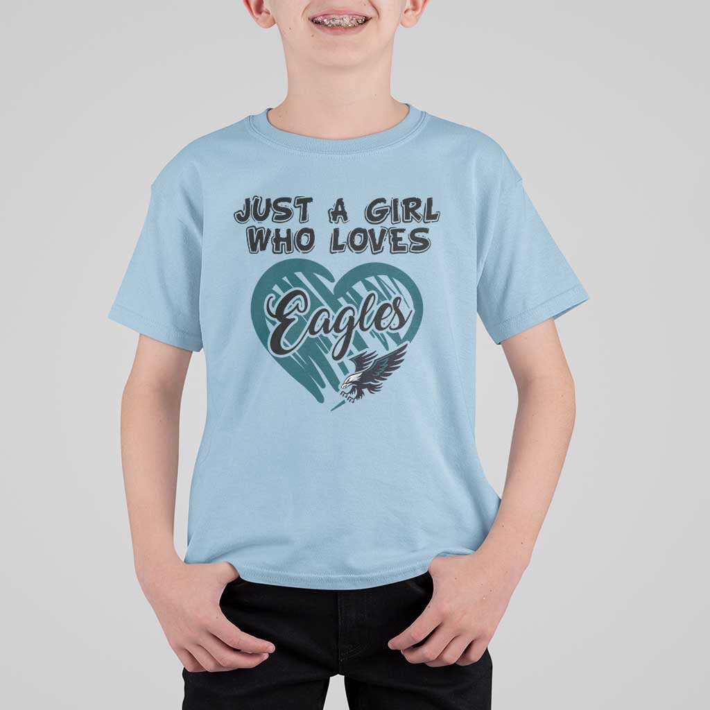 A Girl Who Loves Eagle T Shirt For Kid