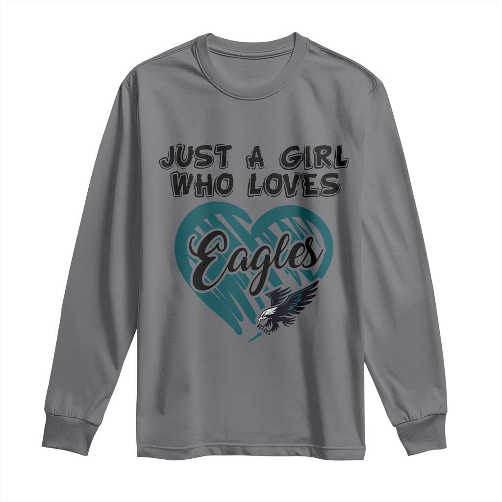 A Girl Who Loves Eagle Long Sleeve Shirt