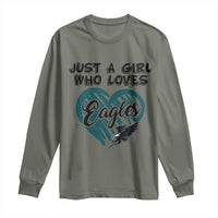 A Girl Who Loves Eagle Long Sleeve Shirt