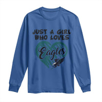 A Girl Who Loves Eagle Long Sleeve Shirt
