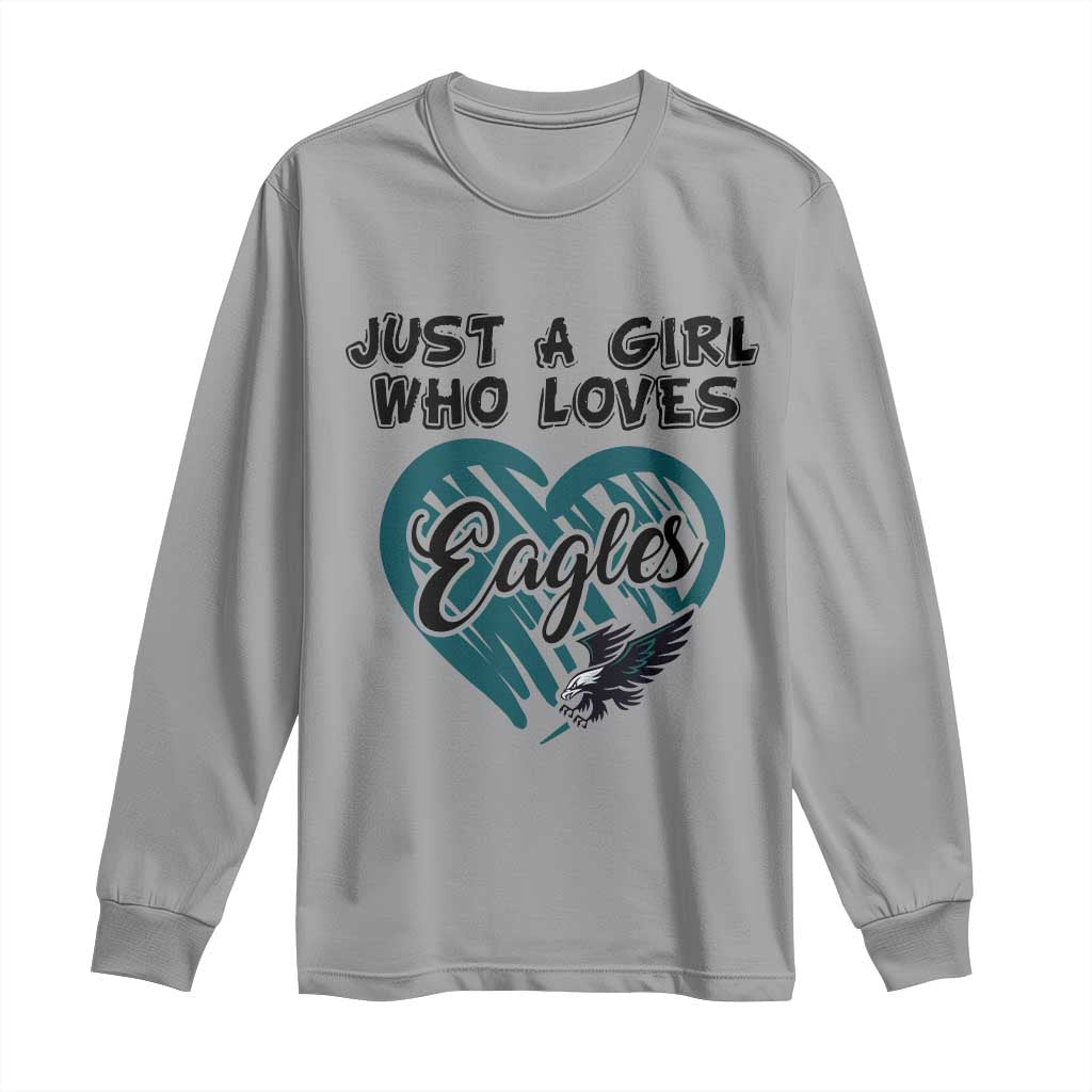 A Girl Who Loves Eagle Long Sleeve Shirt