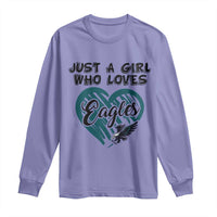 A Girl Who Loves Eagle Long Sleeve Shirt