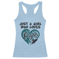 A Girl Who Loves Eagle Racerback Tank Top