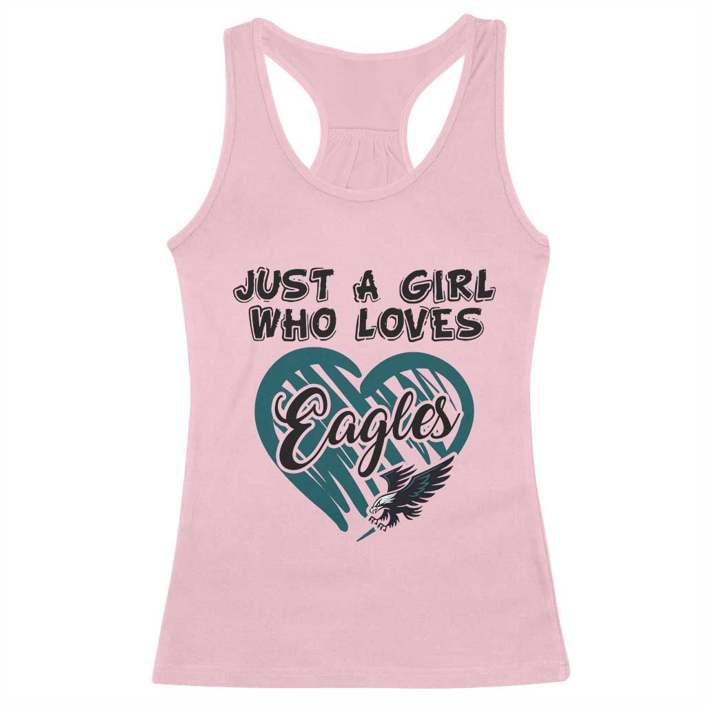 A Girl Who Loves Eagle Racerback Tank Top