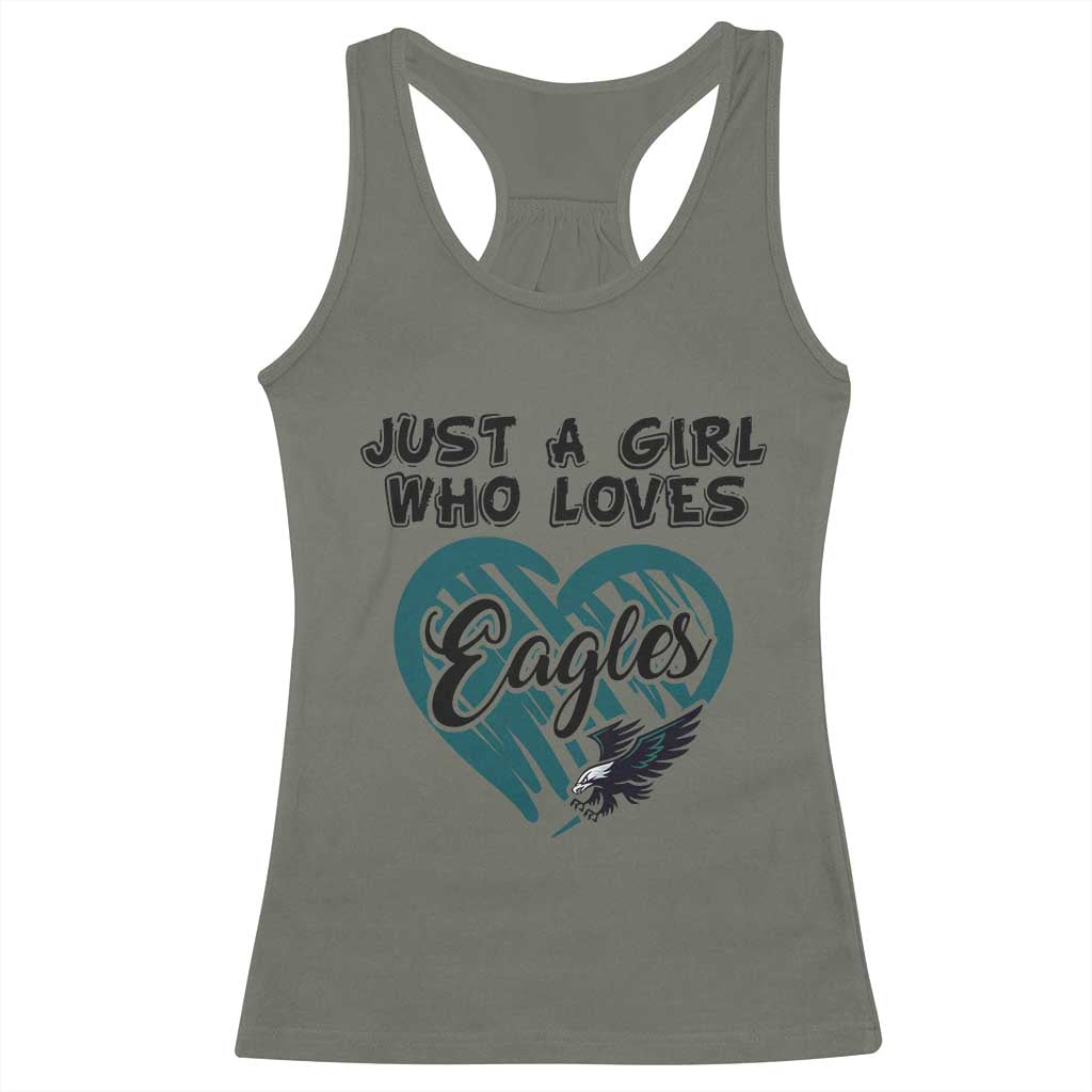 A Girl Who Loves Eagle Racerback Tank Top