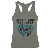 A Girl Who Loves Eagle Racerback Tank Top