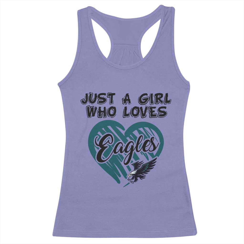 A Girl Who Loves Eagle Racerback Tank Top