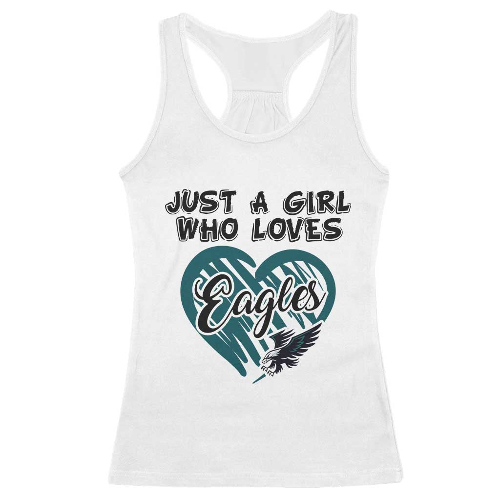 A Girl Who Loves Eagle Racerback Tank Top