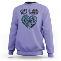 A Girl Who Loves Eagle Sweatshirt