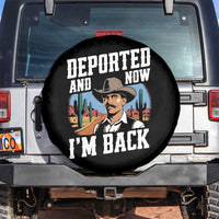 Funny Mexican Cowboy Spare Tire Cover Now I'm Back Retro Vintage Desert