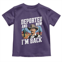 Funny Mexican Cowboy Toddler T Shirt Now I'm Back Retro Vintage Desert