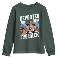 Funny Mexican Cowboy Youth Sweatshirt Now I'm Back Retro Vintage Desert