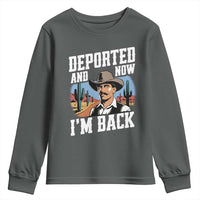 Funny Mexican Cowboy Youth Sweatshirt Now I'm Back Retro Vintage Desert
