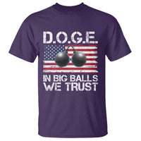 Funny D.O.G.E Patriotic 2025 T Shirt In Big Balls We Trust American Flag