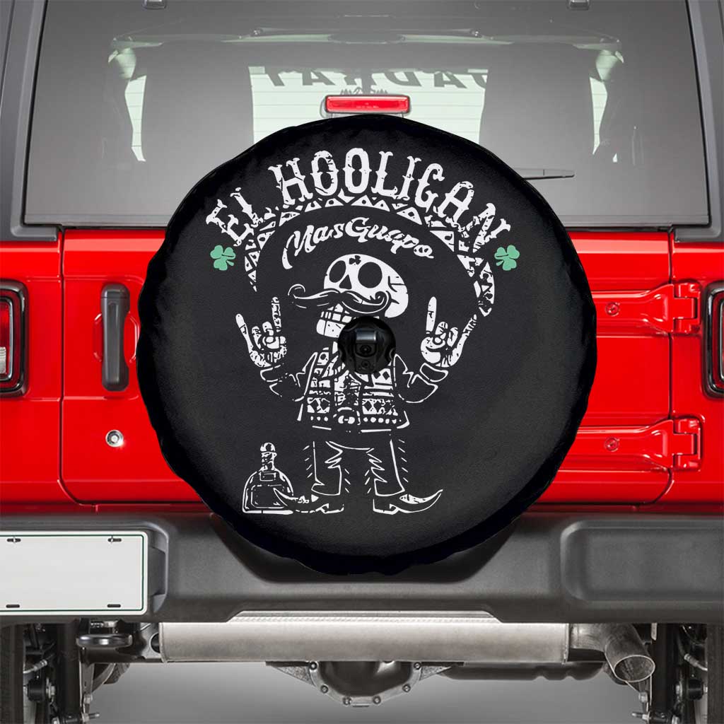 Funny Mexican Mariachi Skeleton Spare Tire Cover El Hooligan Mas Guapo Very Handsome