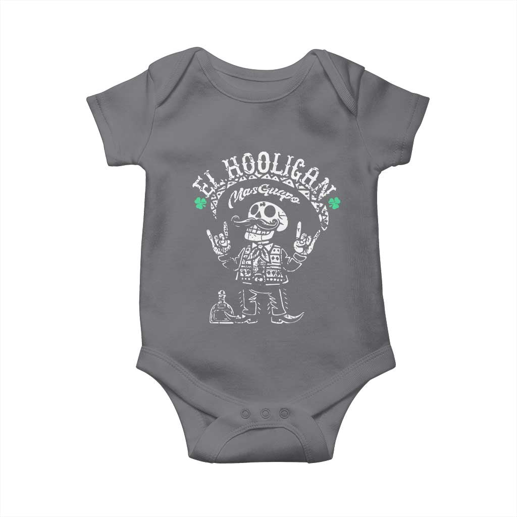 Funny Mexican Mariachi Skeleton Baby Onesie El Hooligan Mas Guapo Very Handsome