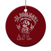 Funny Mexican Mariachi Skeleton Ceramic Ornament El Hooligan Mas Guapo Very Handsome - Wonder Print Shop