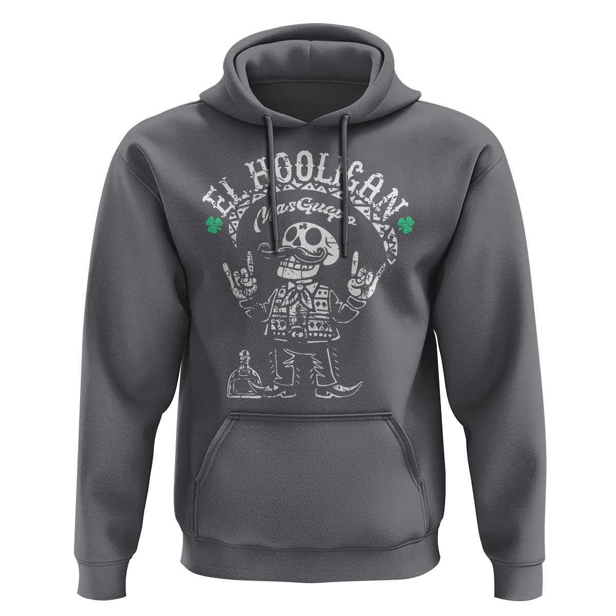 Funny Mexican Mariachi Skeleton Hoodie El Hooligan Mas Guapo Very Handsome