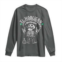 Funny Mexican Mariachi Skeleton Long Sleeve Shirt El Hooligan Mas Guapo Very Handsome