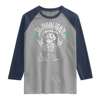Funny Mexican Mariachi Skeleton Raglan Shirt El Hooligan Mas Guapo Very Handsome