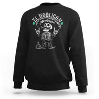 Funny Mexican Mariachi Skeleton Sweatshirt El Hooligan Mas Guapo Very Handsome