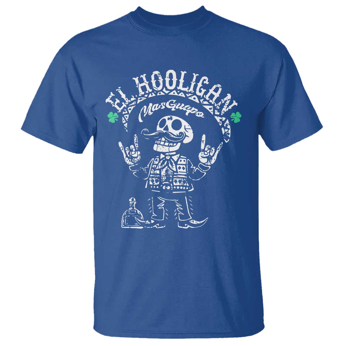 Funny Mexican Mariachi Skeleton T Shirt El Hooligan Mas Guapo Very Handsome