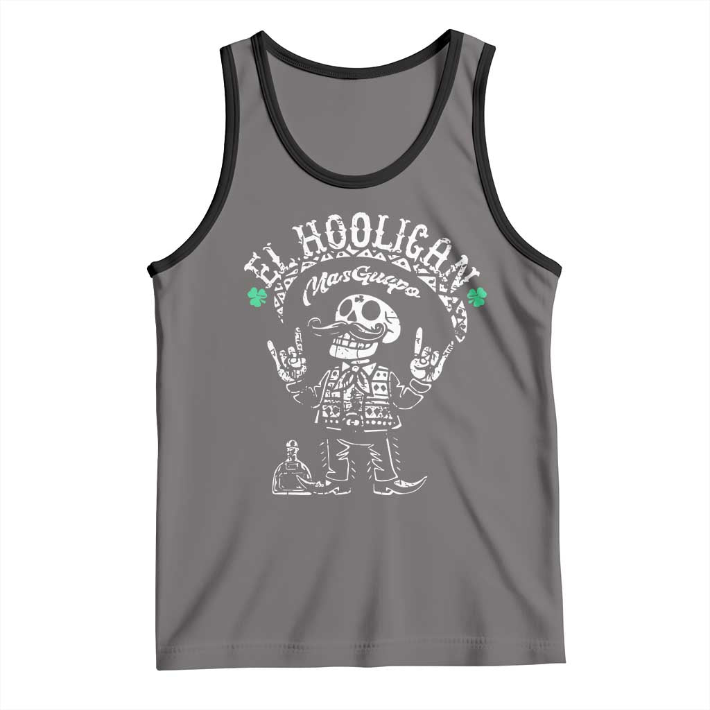 Funny Mexican Mariachi Skeleton Tank Top El Hooligan Mas Guapo Very Handsome