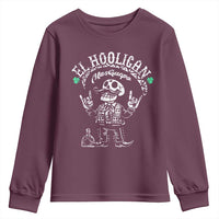 Funny Mexican Mariachi Skeleton Youth Sweatshirt El Hooligan Mas Guapo Very Handsome