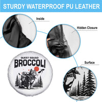 Quest Squad Broccoli Cat Spare Tire Cover Funny Hiking Adventure Cute Camping Feline