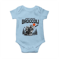 Quest Squad Broccoli Cat Baby Onesie Funny Hiking Adventure Cute Camping Feline