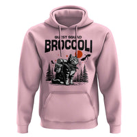 Quest Squad Broccoli Cat Hoodie Funny Hiking Adventure Cute Camping Feline