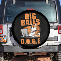 Funny Big Balls D.O.G.E Spare Tire Cover DOGE Shiba