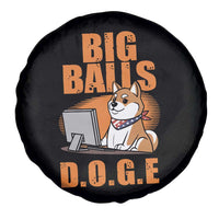 Funny Big Balls D.O.G.E Spare Tire Cover DOGE Shiba
