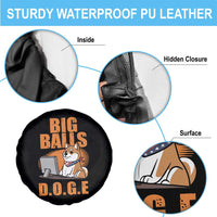 Funny Big Balls D.O.G.E Spare Tire Cover DOGE Shiba