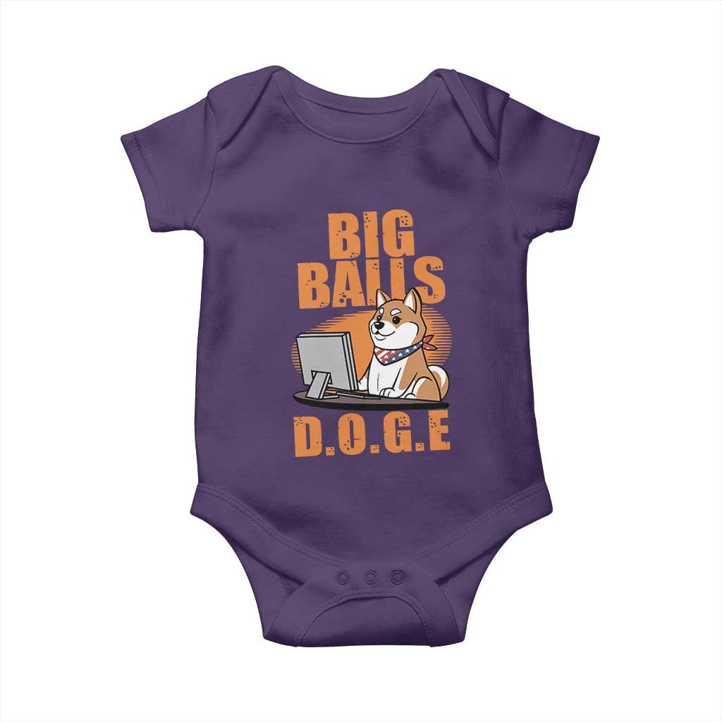 Funny Big Balls D.O.G.E Baby Onesie DOGE Shiba