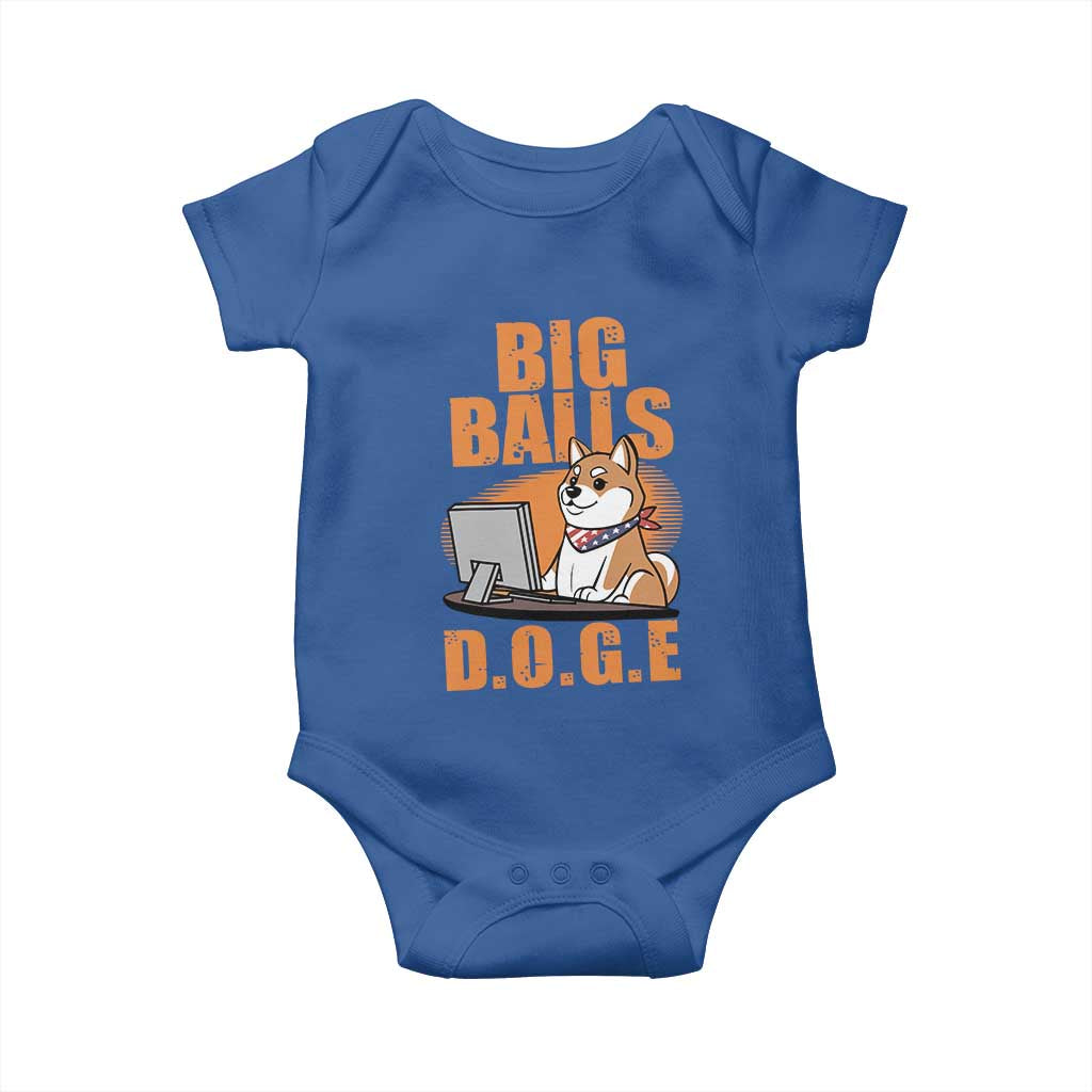 Funny Big Balls D.O.G.E Baby Onesie DOGE Shiba