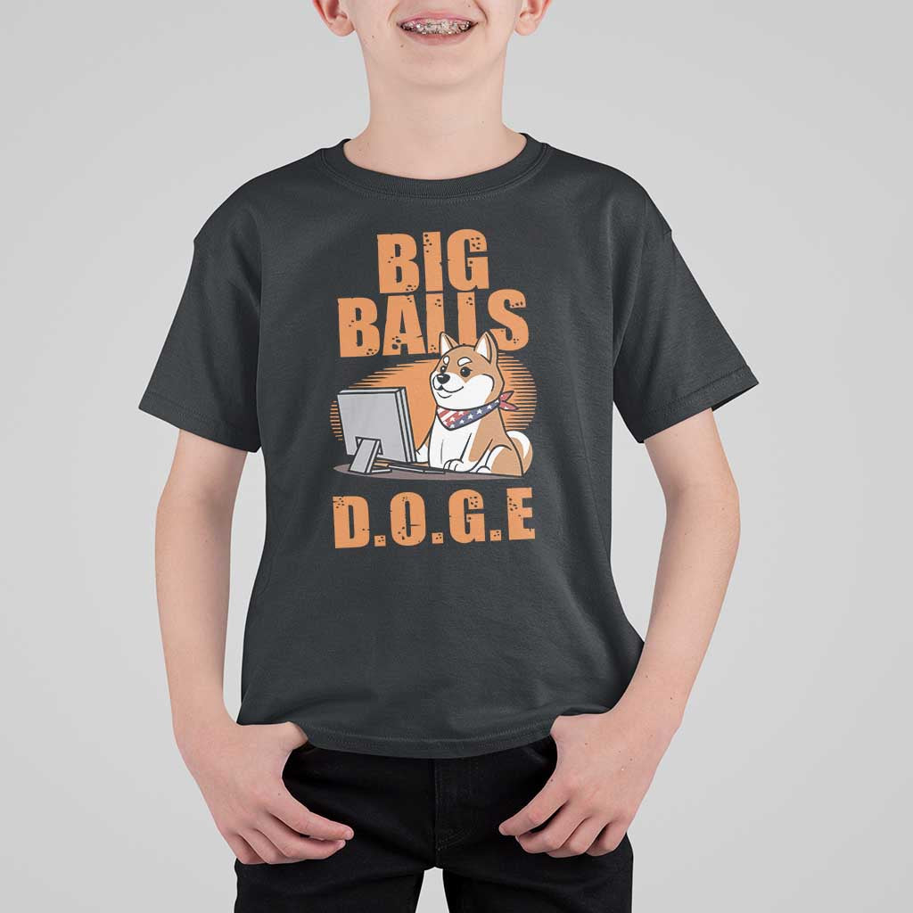 Funny Big Balls D.O.G.E T Shirt For Kid DOGE Shiba