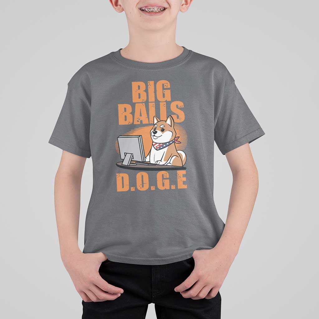 Funny Big Balls D.O.G.E T Shirt For Kid DOGE Shiba