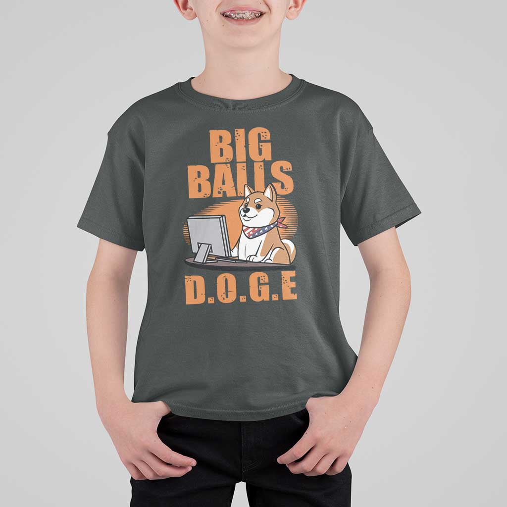 Funny Big Balls D.O.G.E T Shirt For Kid DOGE Shiba
