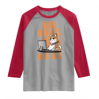 Funny Big Balls D.O.G.E Raglan Shirt DOGE Shiba