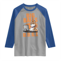 Funny Big Balls D.O.G.E Raglan Shirt DOGE Shiba