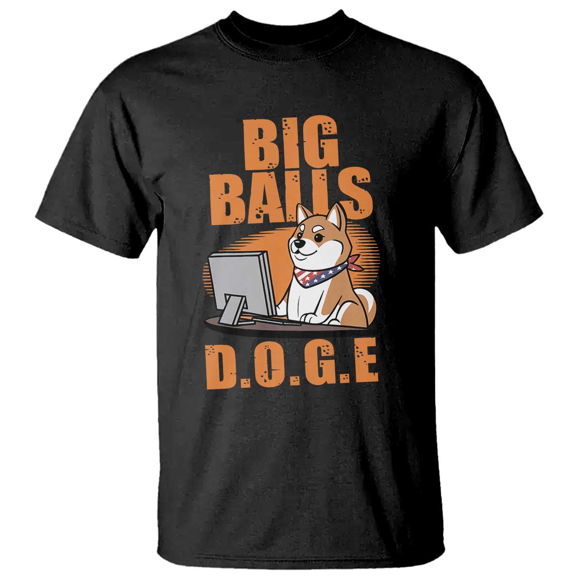 Funny Big Balls D.O.G.E T Shirt DOGE Shiba