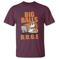 Funny Big Balls D.O.G.E T Shirt DOGE Shiba