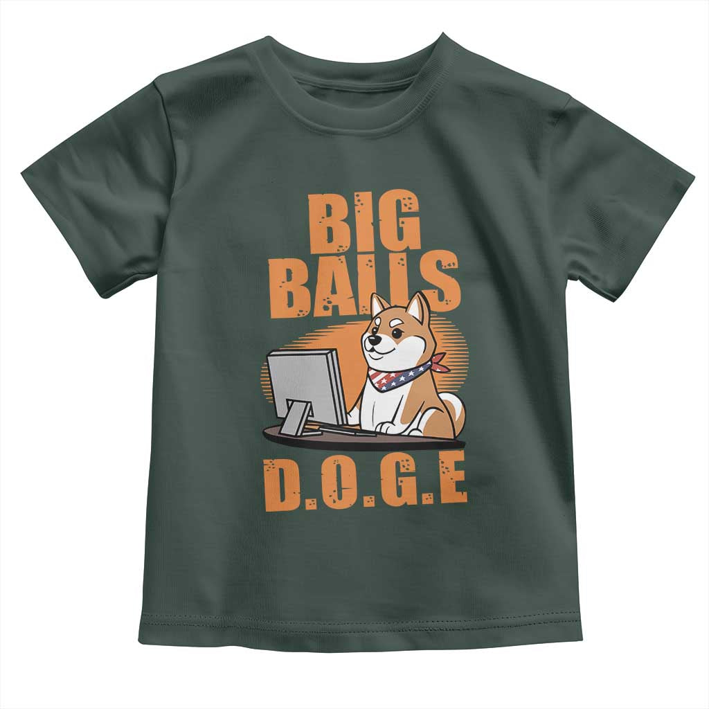 Funny Big Balls D.O.G.E Toddler T Shirt DOGE Shiba