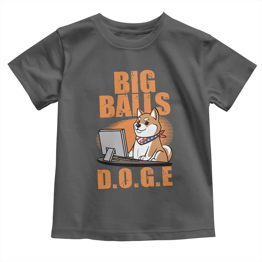 Funny Big Balls D.O.G.E Toddler T Shirt DOGE Shiba