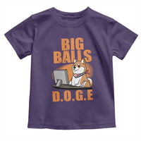 Funny Big Balls D.O.G.E Toddler T Shirt DOGE Shiba