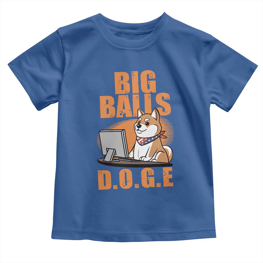 Funny Big Balls D.O.G.E Toddler T Shirt DOGE Shiba