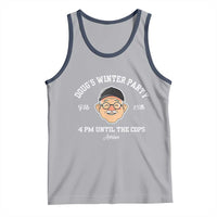Funny Doug's Winter Party Tank Top February 18th 4pm Until The Cops Arrive