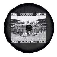 6 Triple 8 Spare Tire Cover Black Women's Army Corps 6888th Battalion